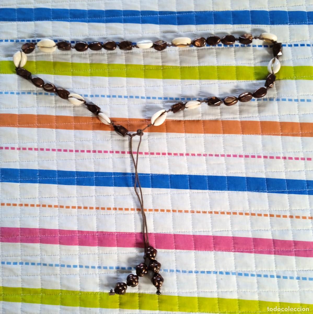 Vintage: CINTURON-COLLAR CON CONCHAS Y PEDRECITAS-A&Ntilde;OS 80