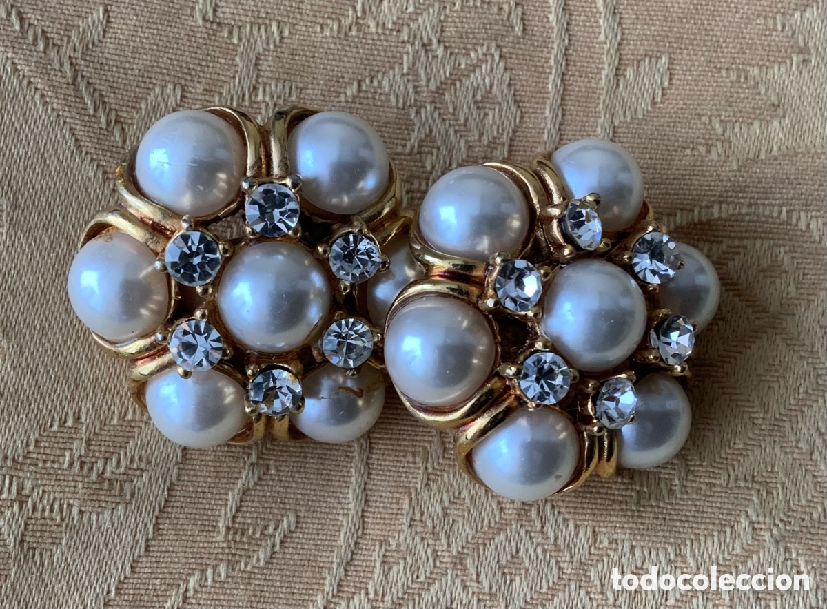 Vintage: PENDIENTES VINTAGE PERLAS - Foto 1