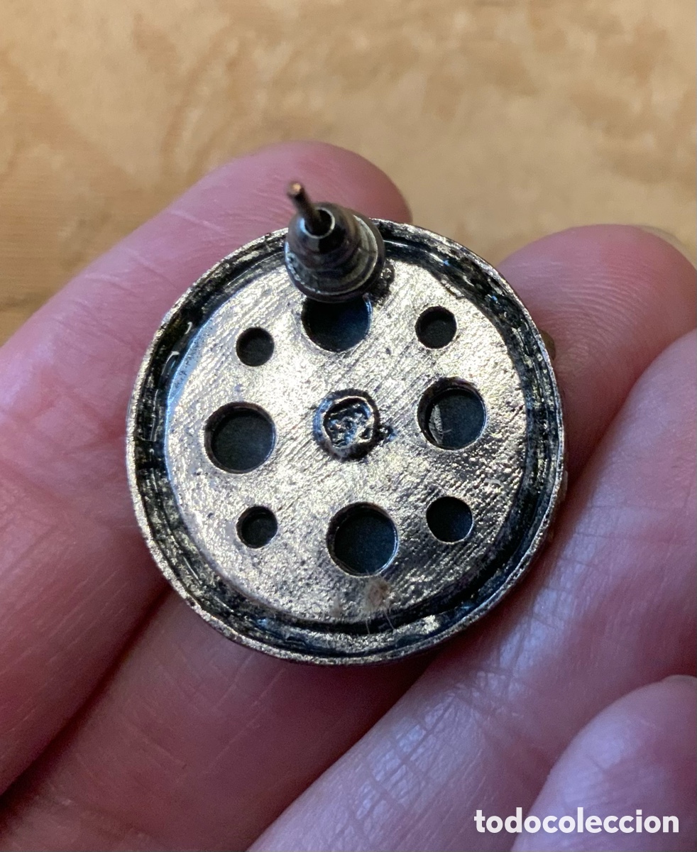 Vintage: PENDIENTES CAMAFEO EN GRIS - Foto 10