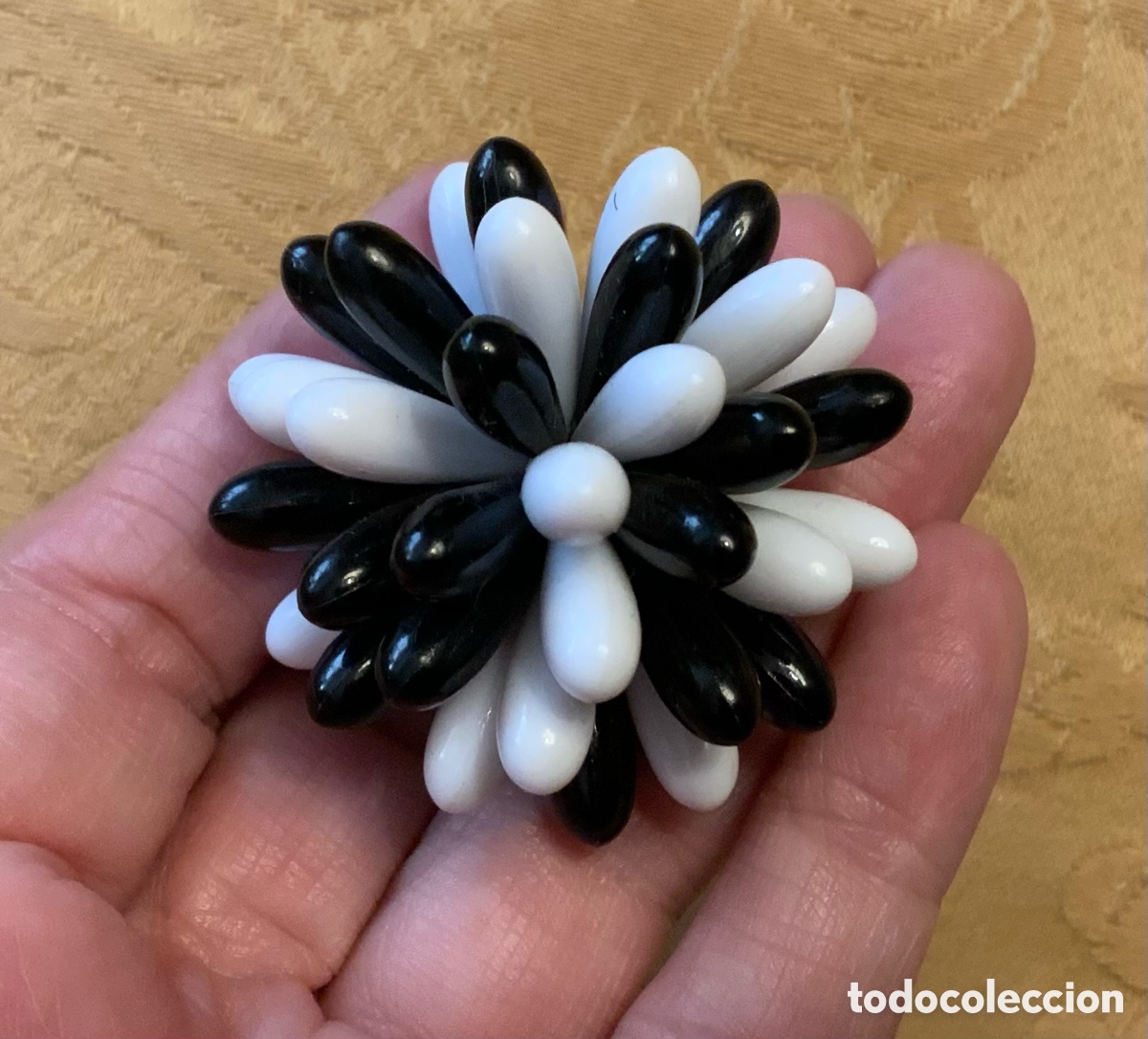 Vintage: PENDIENTES VINTAGE BLANCOS Y NEGROS - Foto 4