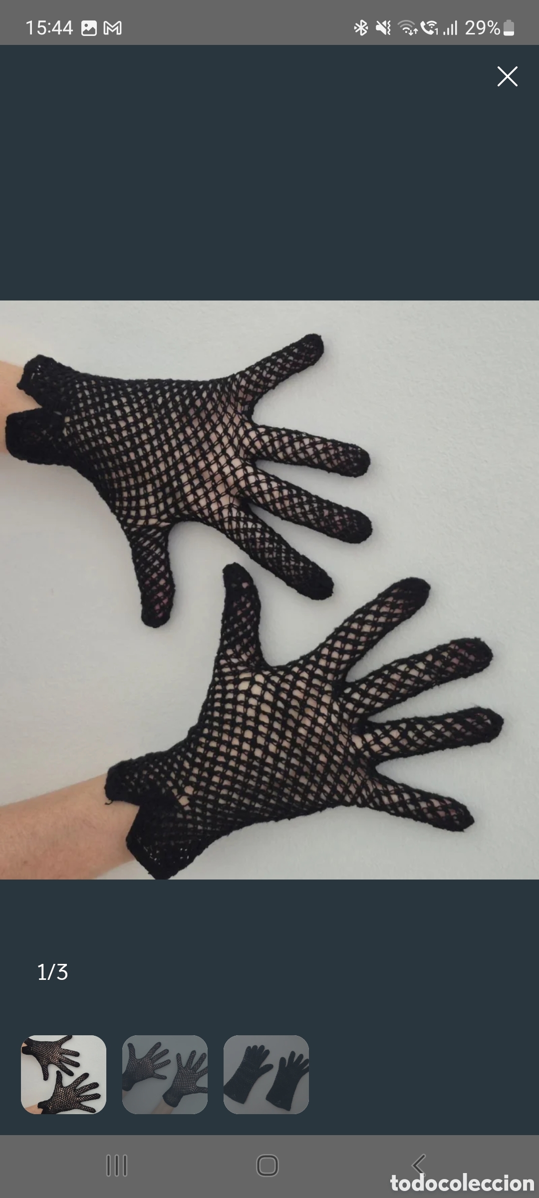 Vintage: Antiguos guantes ganchillo