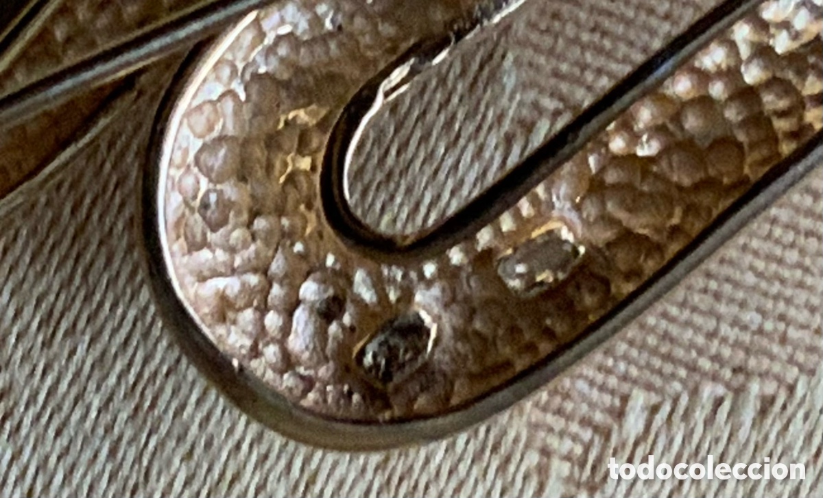 Vintage: BROCHE SERPIENTE PLATA 925 SOBREDORADA - Foto 13