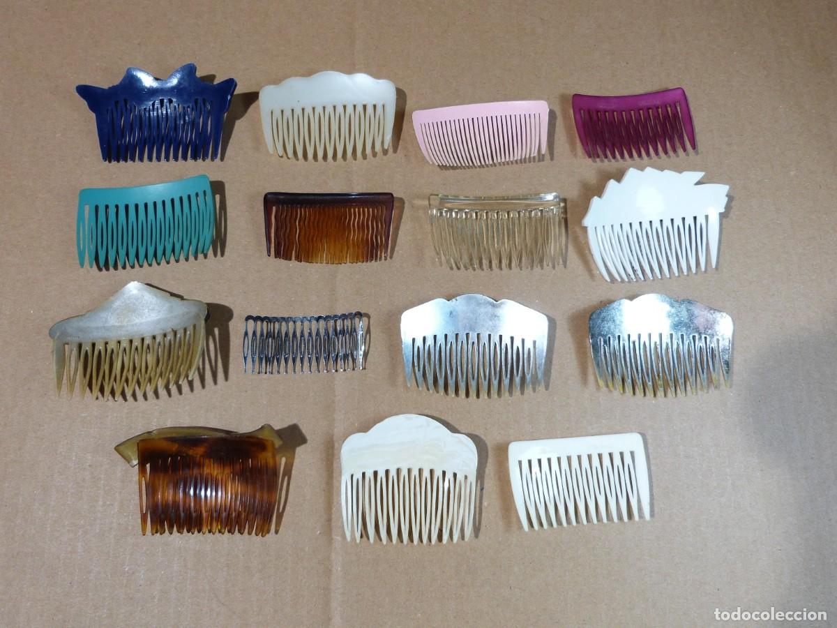 Vintage: Lote de 15 peinetas todas diferentes - Foto 2