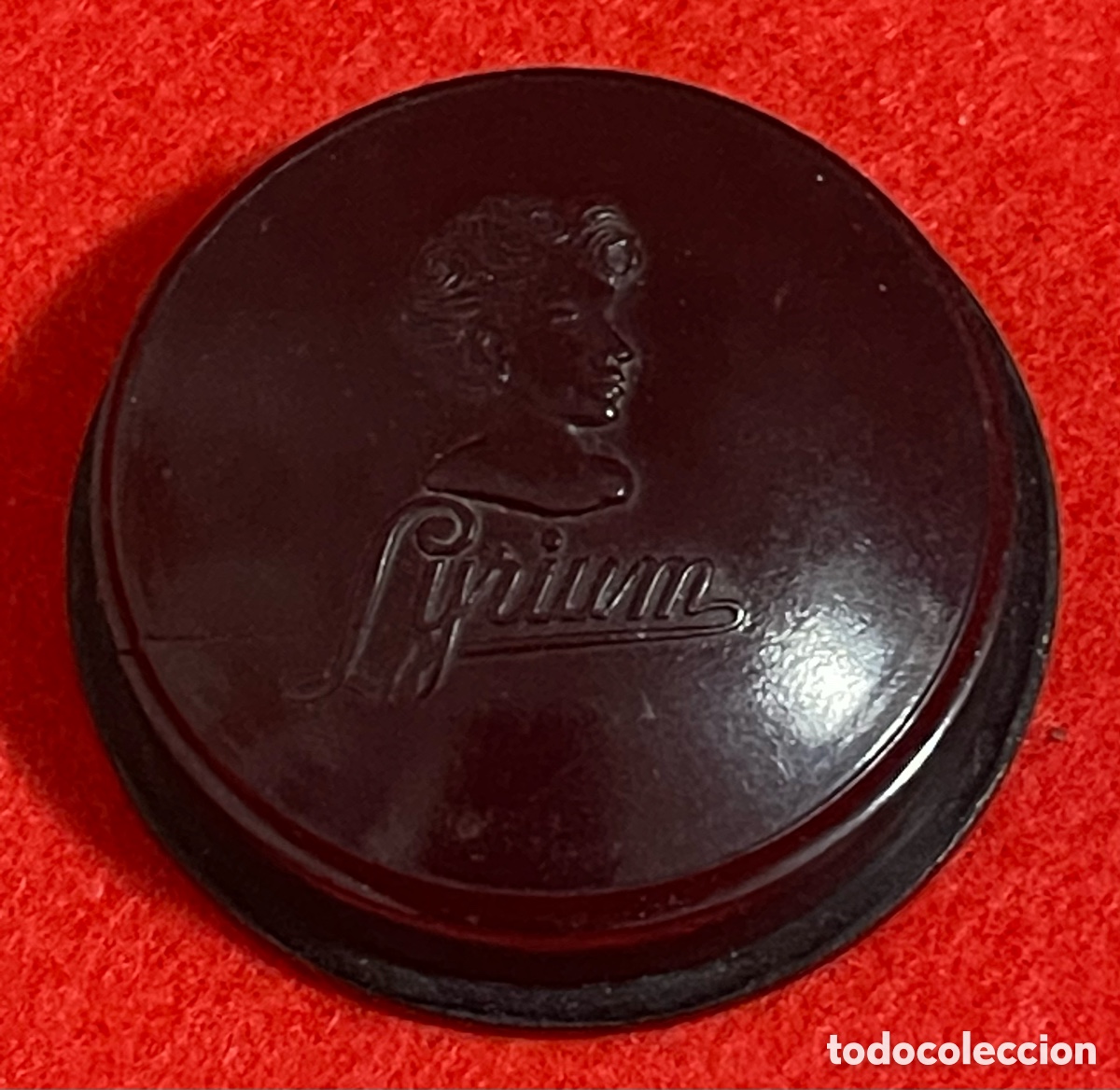 Vintage: Antigua polvera en baquelita de la marca Lyrium. - Foto 3