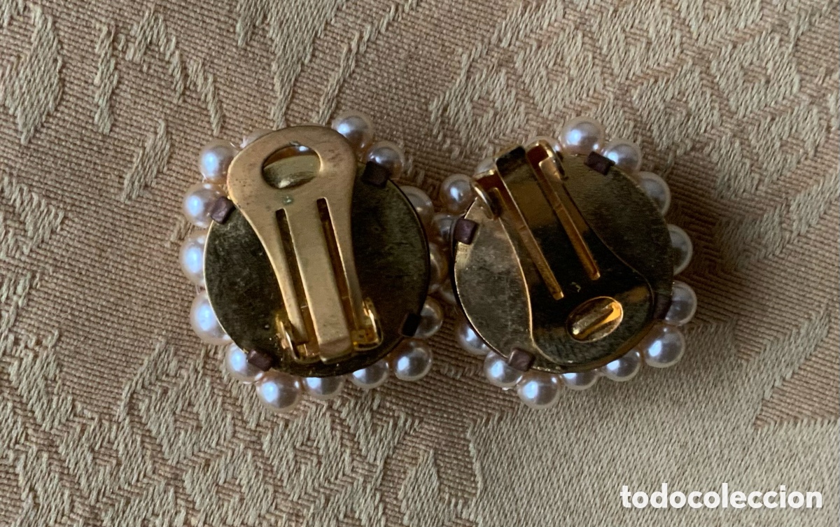 Vintage: PENDIENTES A&Ntilde;OS 60 PERLAS CLIP - Foto 3