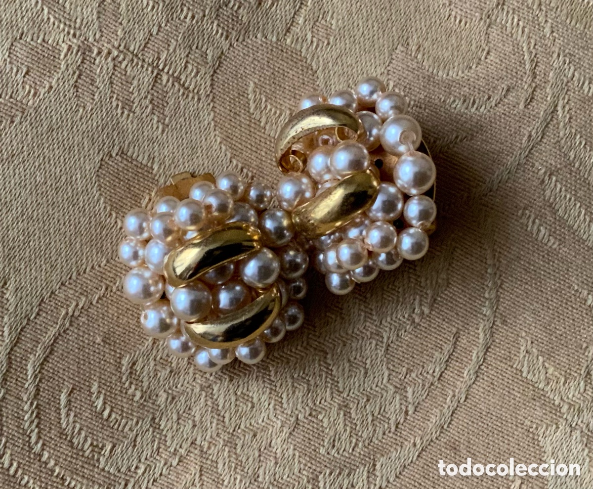 Vintage: PENDIENTES A&Ntilde;OS 60 PERLAS CLIP - Foto 5