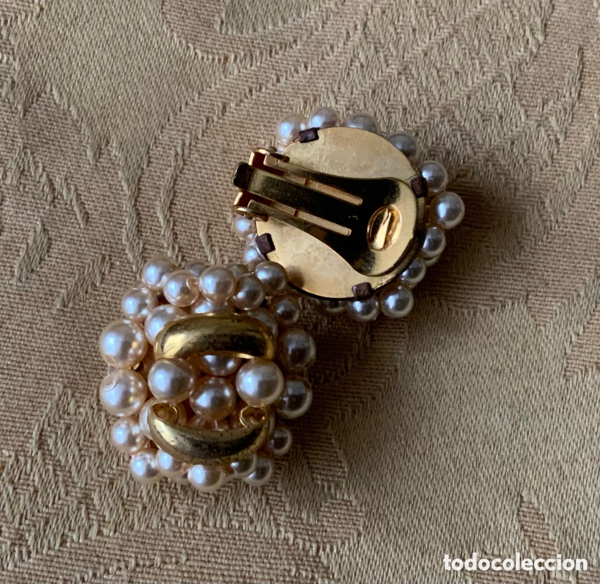Vintage: PENDIENTES A&Ntilde;OS 60 PERLAS CLIP - Foto 7