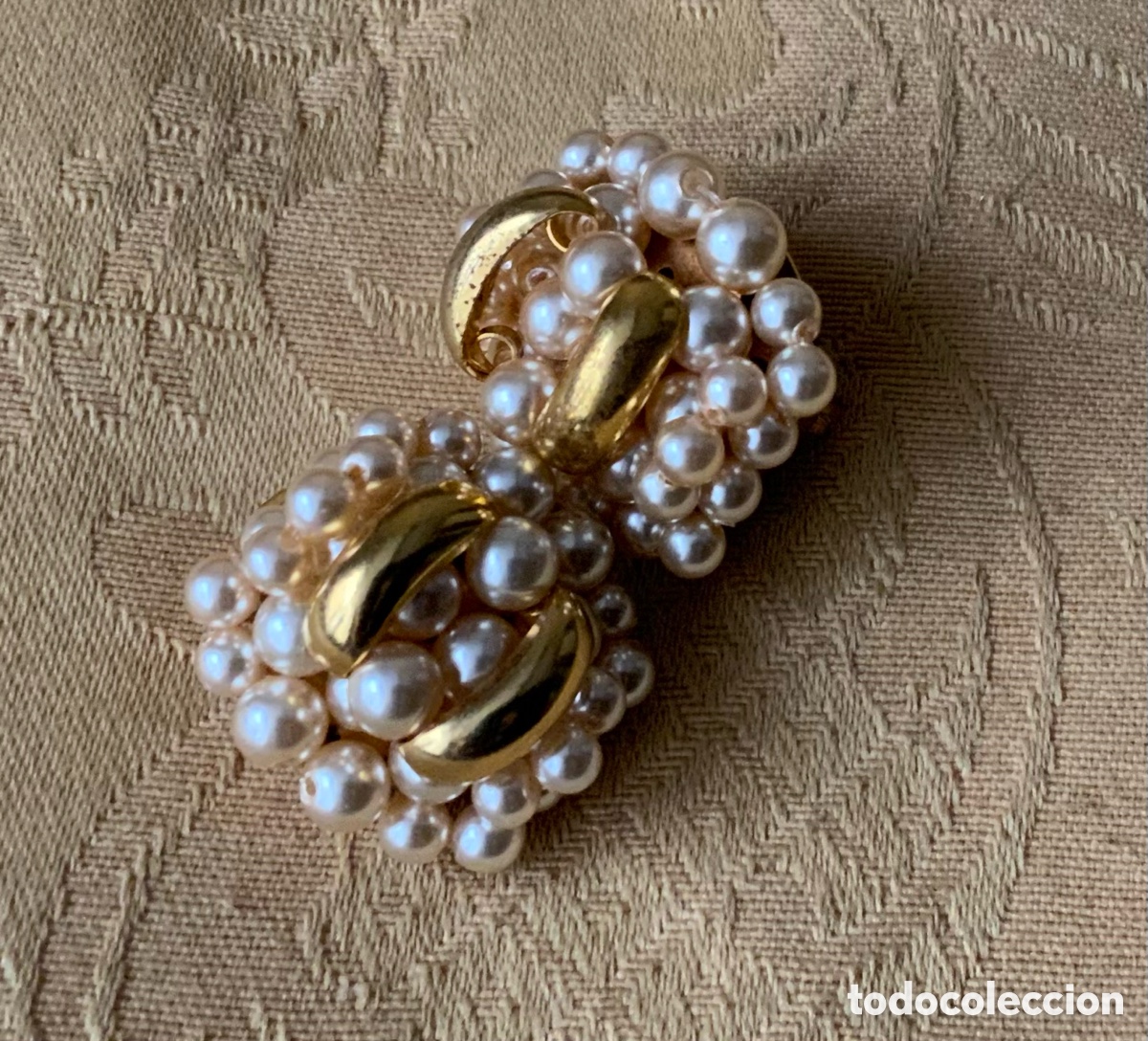 Vintage: PENDIENTES A&Ntilde;OS 60 PERLAS CLIP - Foto 1