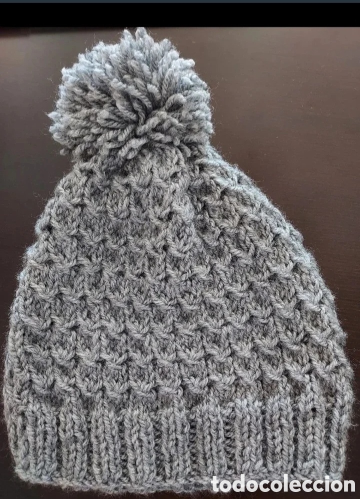 Vintage: Bufanda y gorro gris - Foto 4