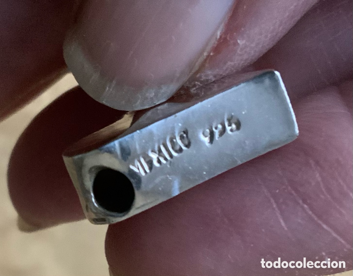 Vintage: COLGANTE DE PLATA 925 FORMA DE CORAZON - Foto 4