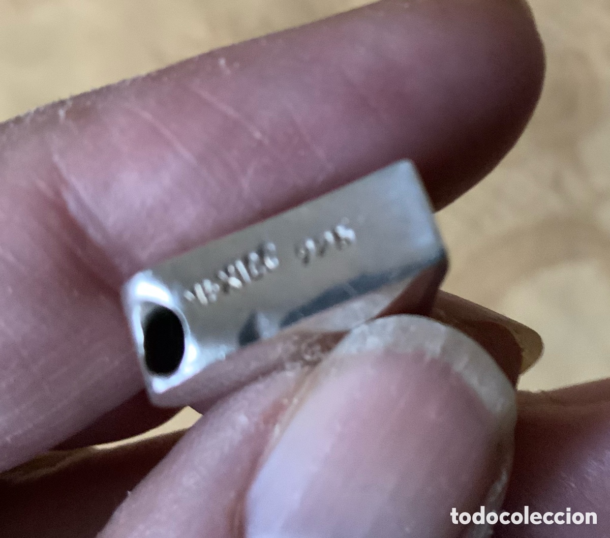 Vintage: COLGANTE DE PLATA 925 FORMA DE CORAZON - Foto 7