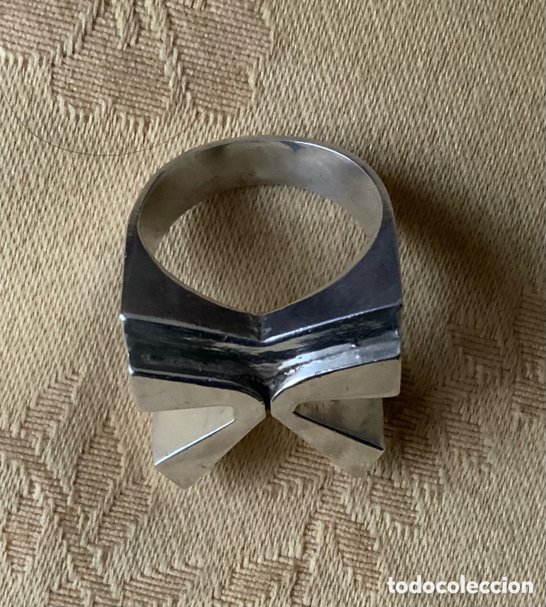 Vintage: ANTIGUO ANILLO DE PLATA CONTRASTADA - Foto 2