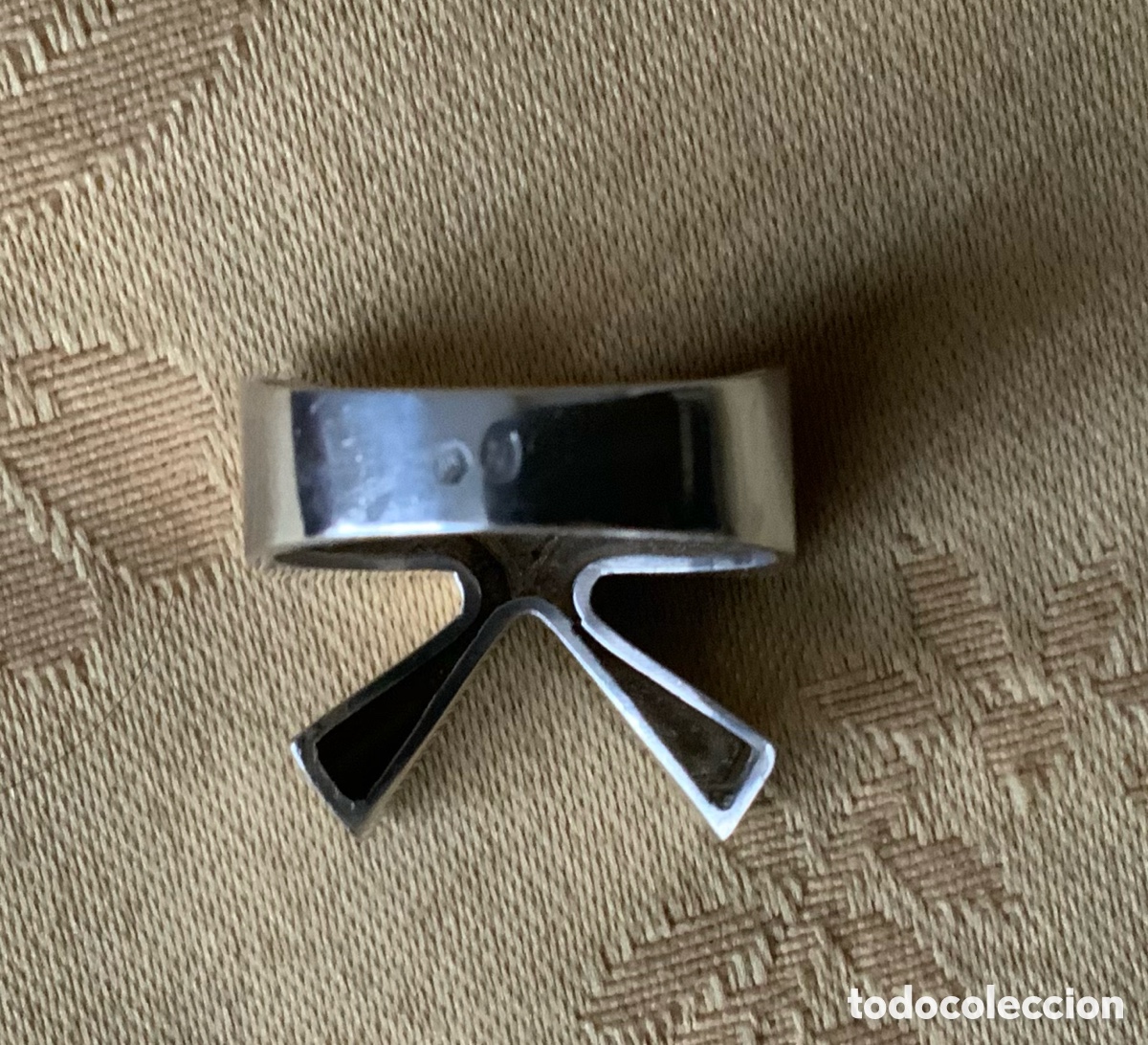 Vintage: ANTIGUO ANILLO DE PLATA CONTRASTADA - Foto 4