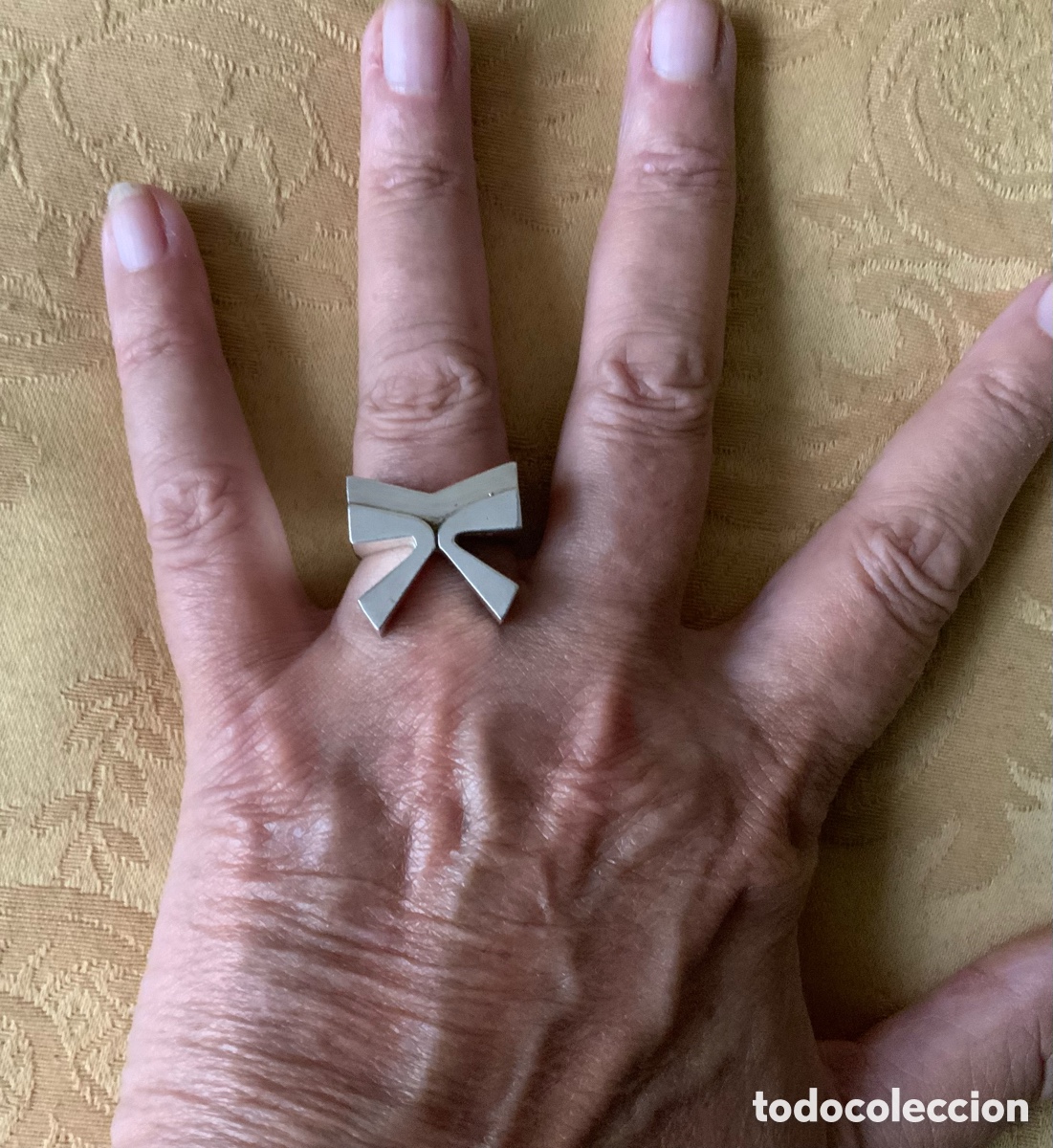 Vintage: ANTIGUO ANILLO DE PLATA CONTRASTADA - Foto 5