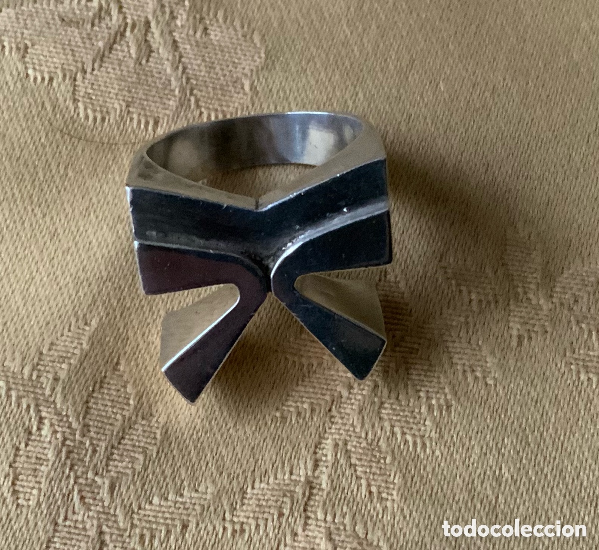 Vintage: ANTIGUO ANILLO DE PLATA CONTRASTADA - Foto 6