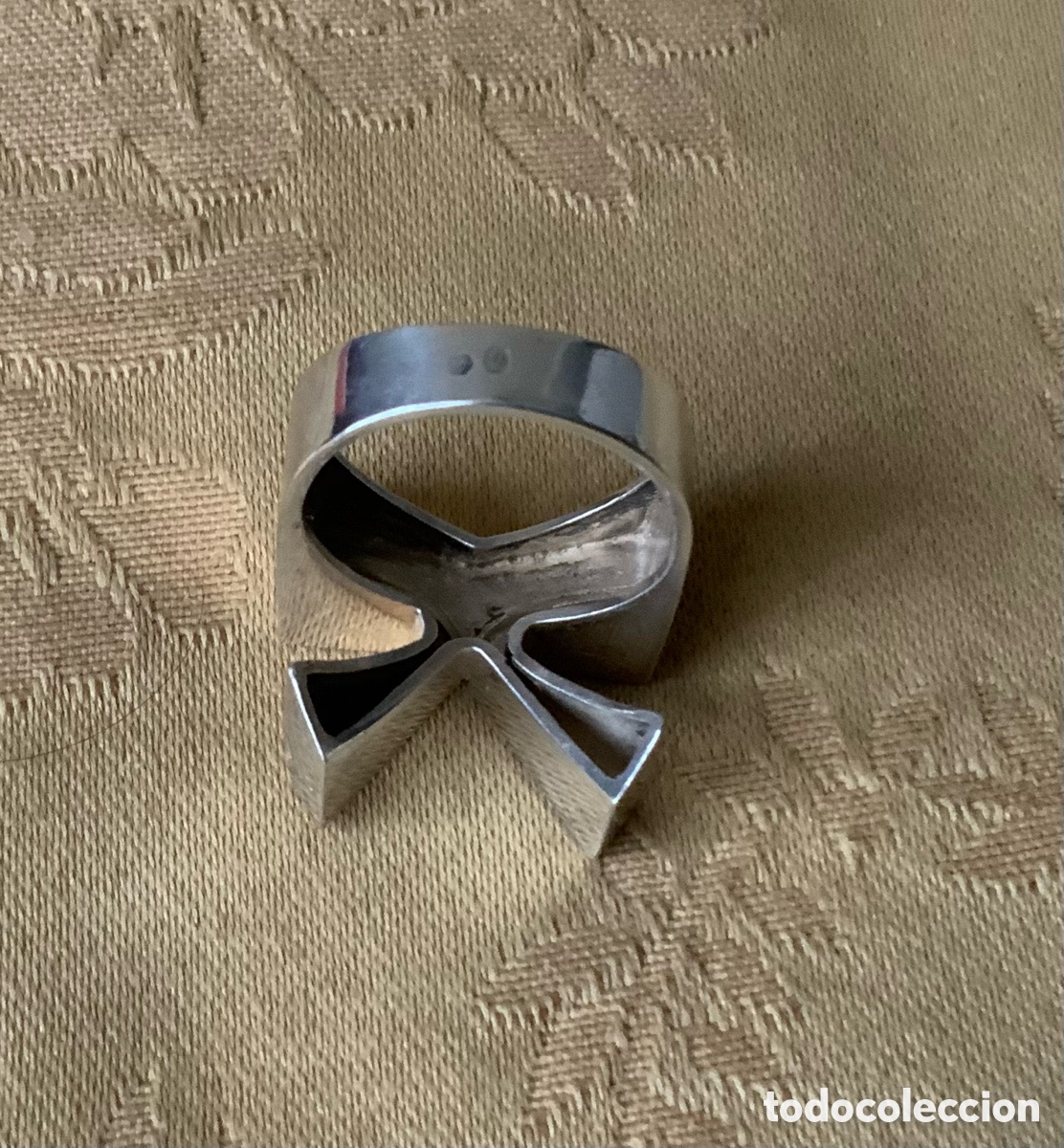 Vintage: ANTIGUO ANILLO DE PLATA CONTRASTADA - Foto 8