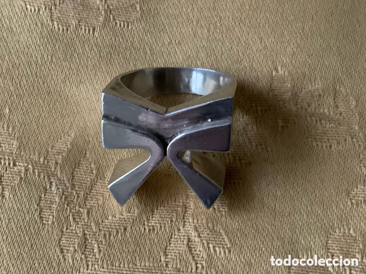 Vintage: ANTIGUO ANILLO DE PLATA CONTRASTADA - Foto 10