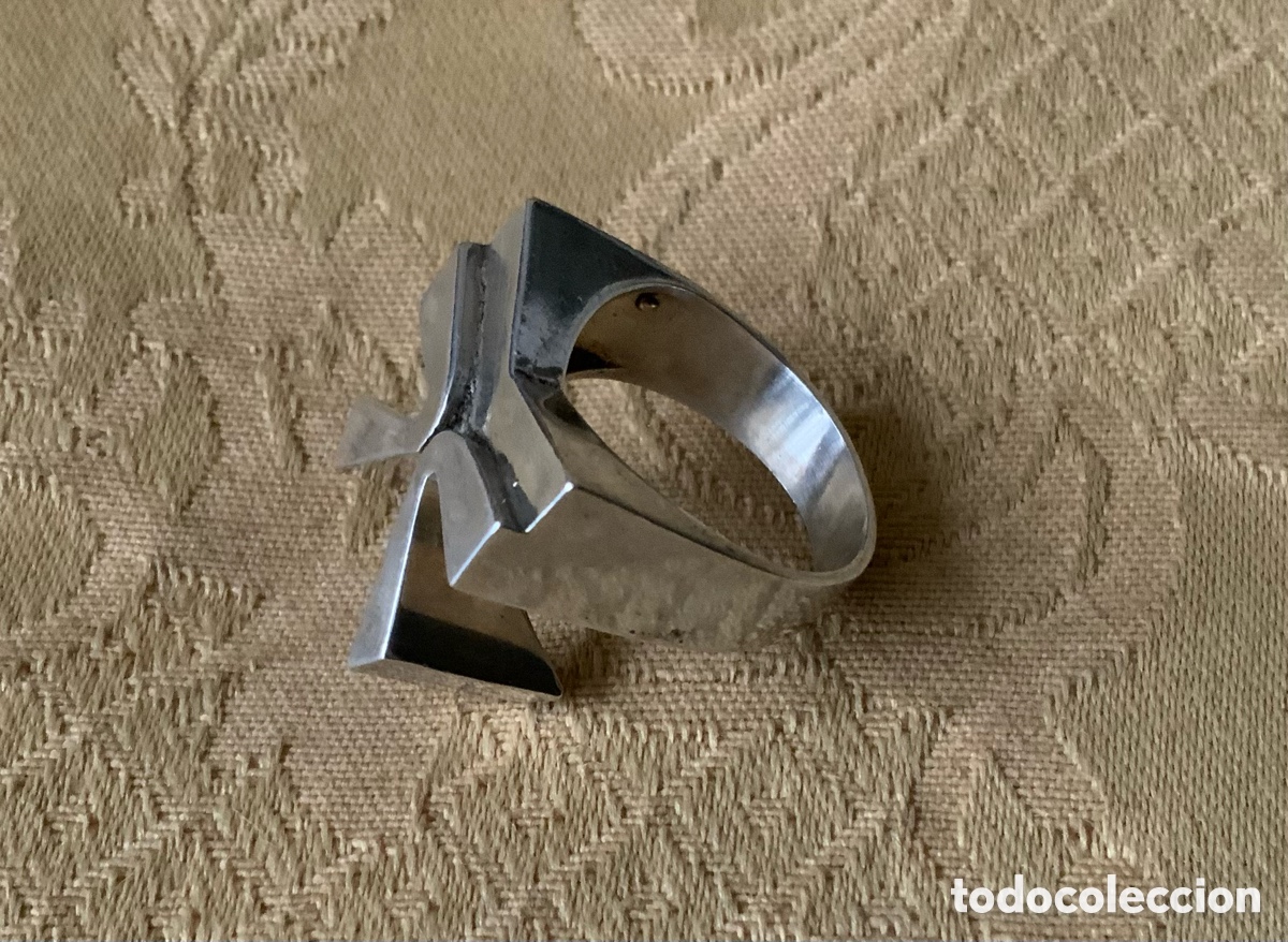 Vintage: ANTIGUO ANILLO DE PLATA CONTRASTADA - Foto 11