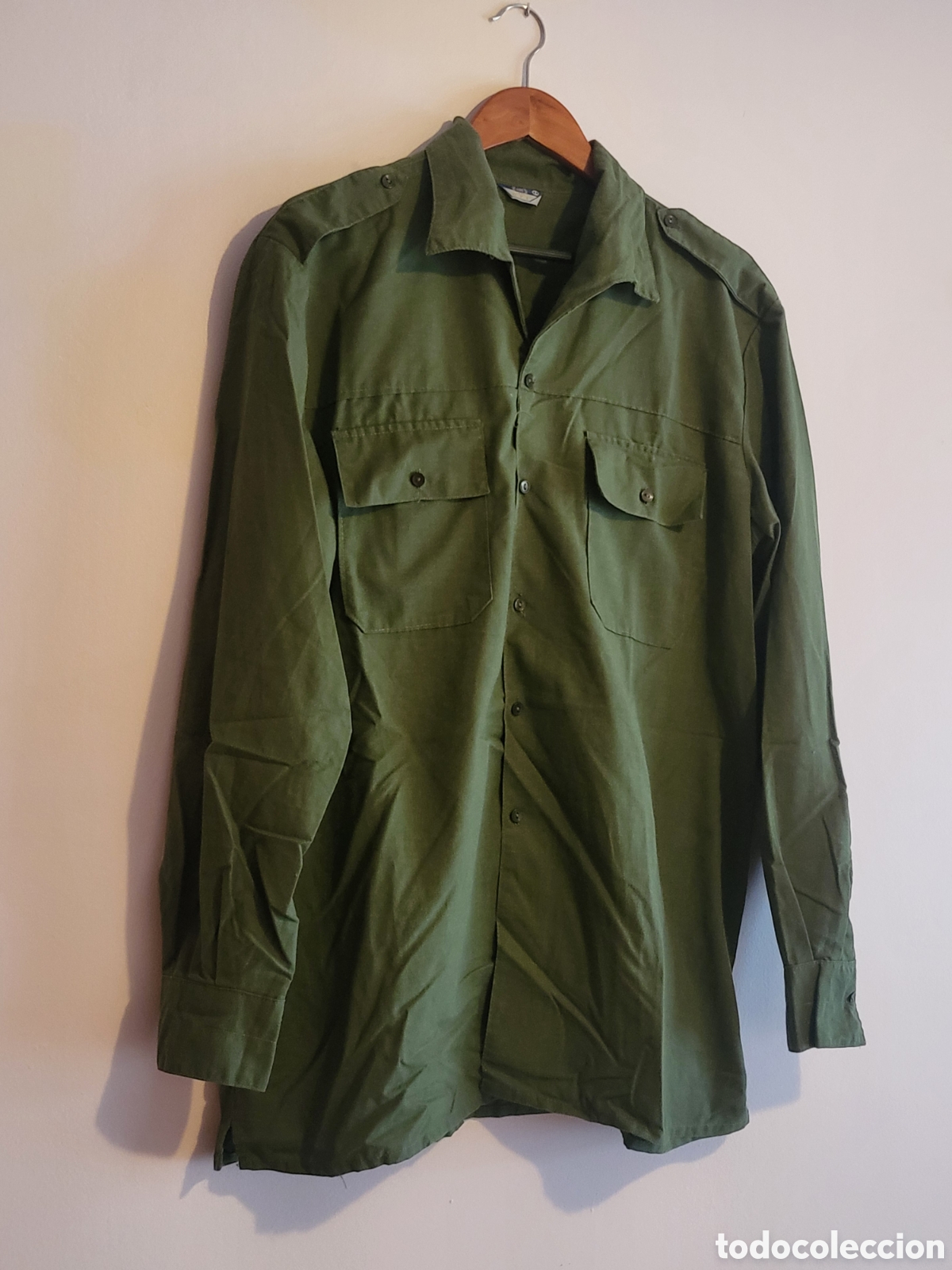 Vintage: Camisa del ej&eacute;rcito espa&ntilde;ol a&ntilde;os 80 - Foto 2
