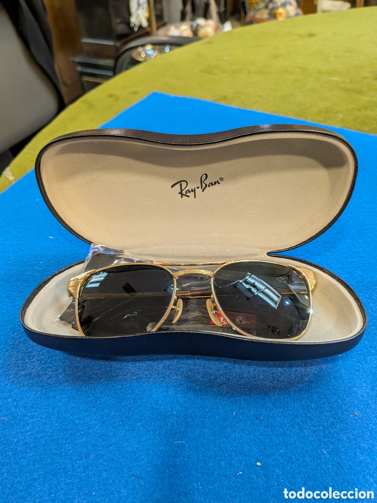 Vintage: Gafas de sol, RAY-BAN signet doradas. originales. REF-450/1