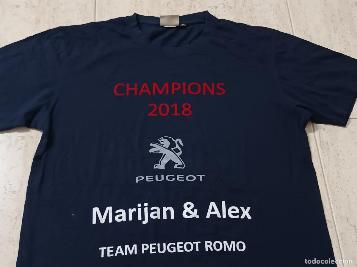 Vintage: Camiseta Team Peugeot Romo Champions Rally Alemania 2018. Talla L