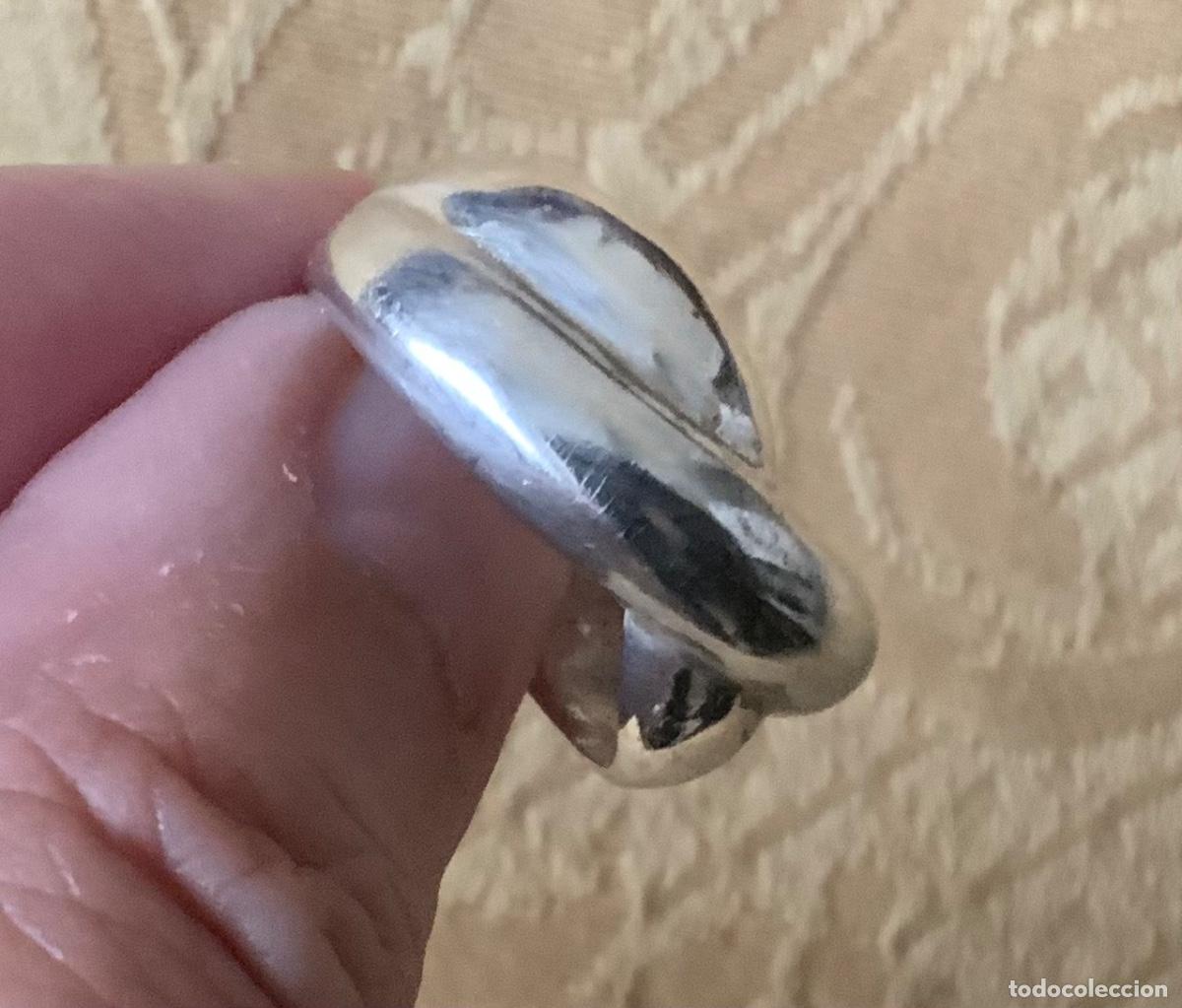 Vintage: ANTIGUO ANILLO DE PLATA CONTRASTADA - Foto 4