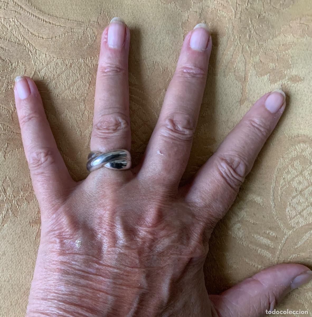 Vintage: ANTIGUO ANILLO DE PLATA CONTRASTADA - Foto 7