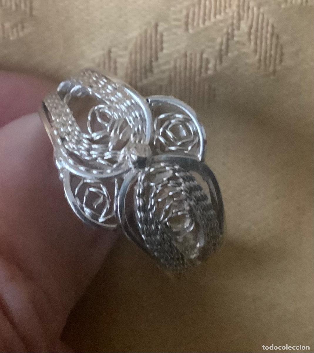 Vintage: ANTIGUO ANILLO DE FILIGRANA DE PLATA - Foto 1