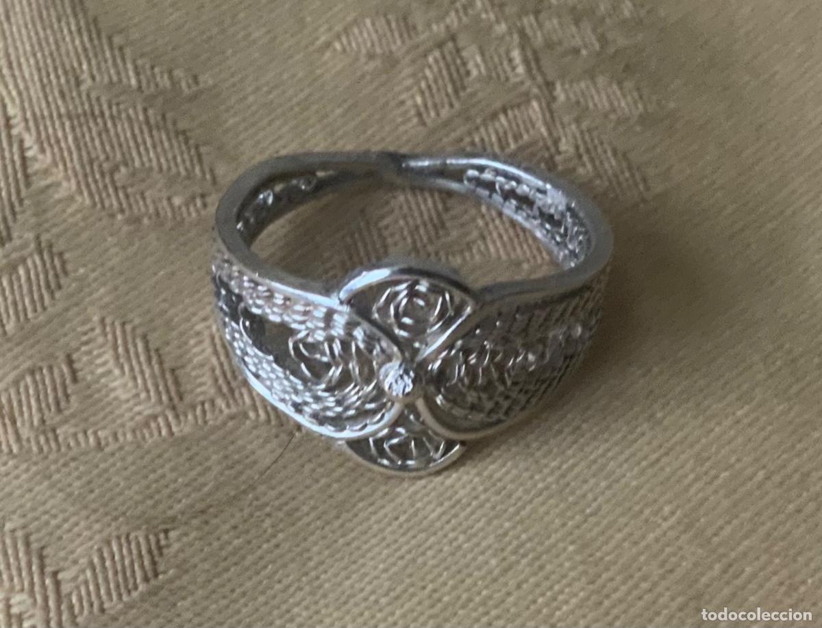 Vintage: ANTIGUO ANILLO DE FILIGRANA DE PLATA - Foto 2