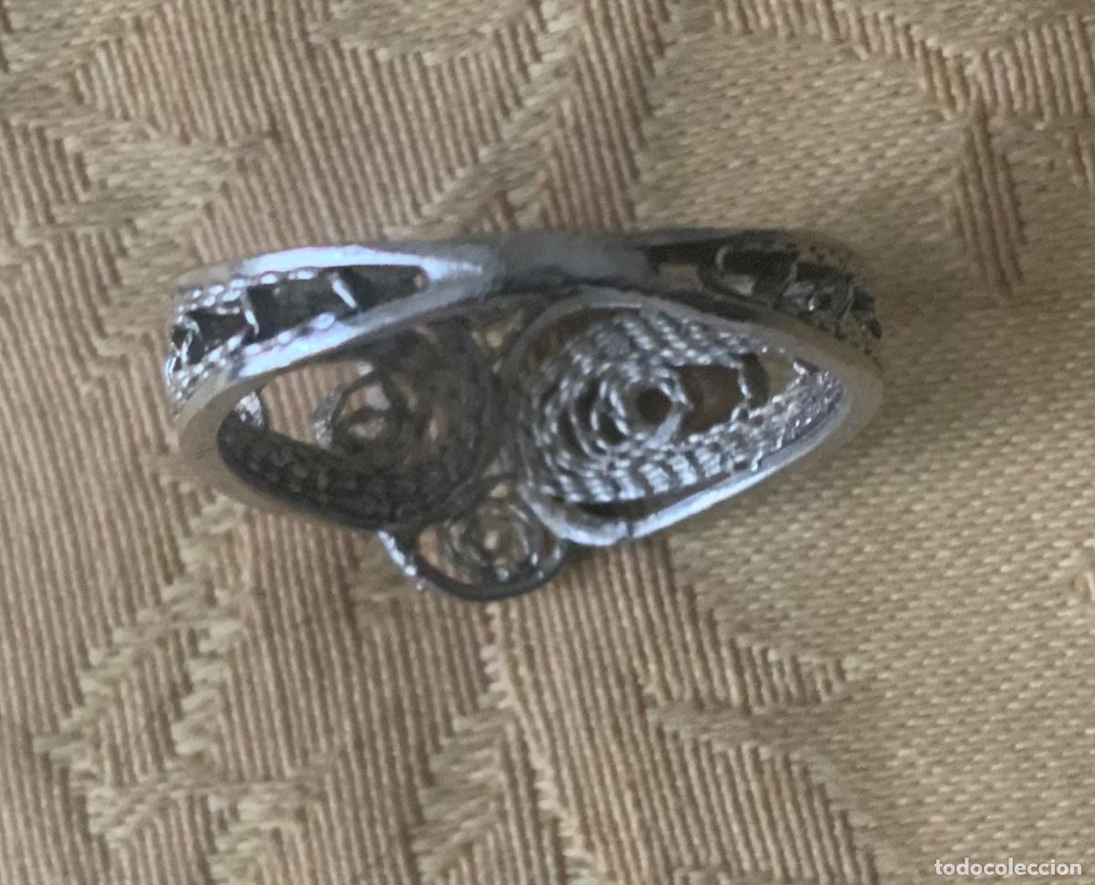 Vintage: ANTIGUO ANILLO DE FILIGRANA DE PLATA - Foto 4