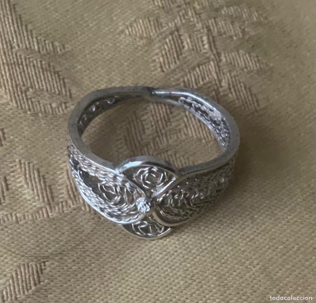 Vintage: ANTIGUO ANILLO DE FILIGRANA DE PLATA - Foto 5
