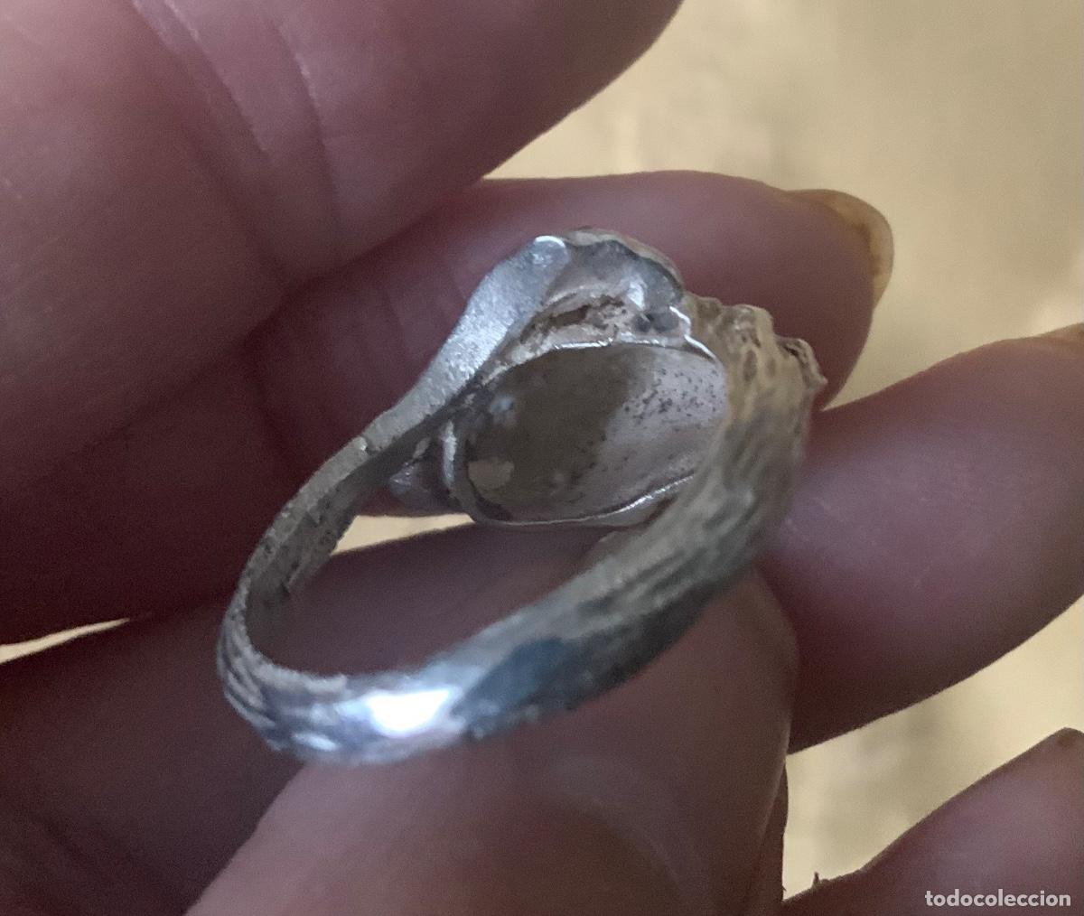 Vintage: ANTIGUO ANILLO DE PLATA CABEZA DE LE&Oacute;N - Foto 12