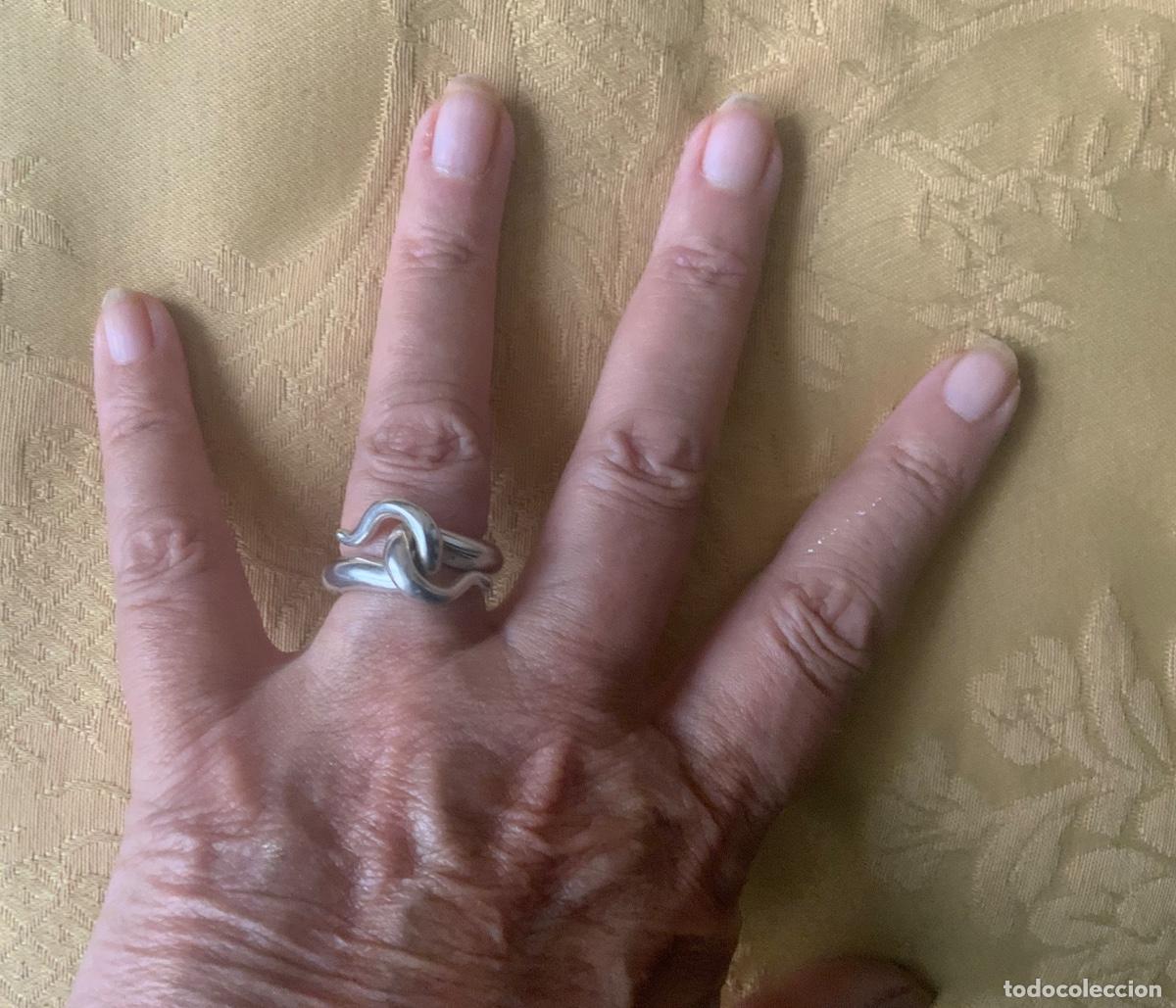 Vintage: ANTIGUO ANILLO DE PLATA MACIZO, CONTRASTADO - Foto 4