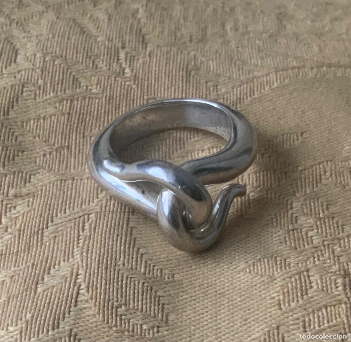 Vintage: ANTIGUO ANILLO DE PLATA MACIZO, CONTRASTADO - Foto 5