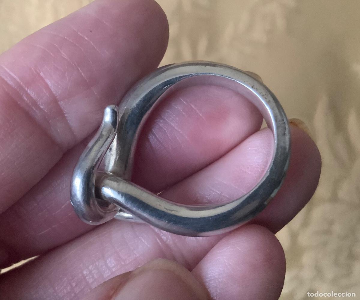 Vintage: ANTIGUO ANILLO DE PLATA MACIZO, CONTRASTADO - Foto 6