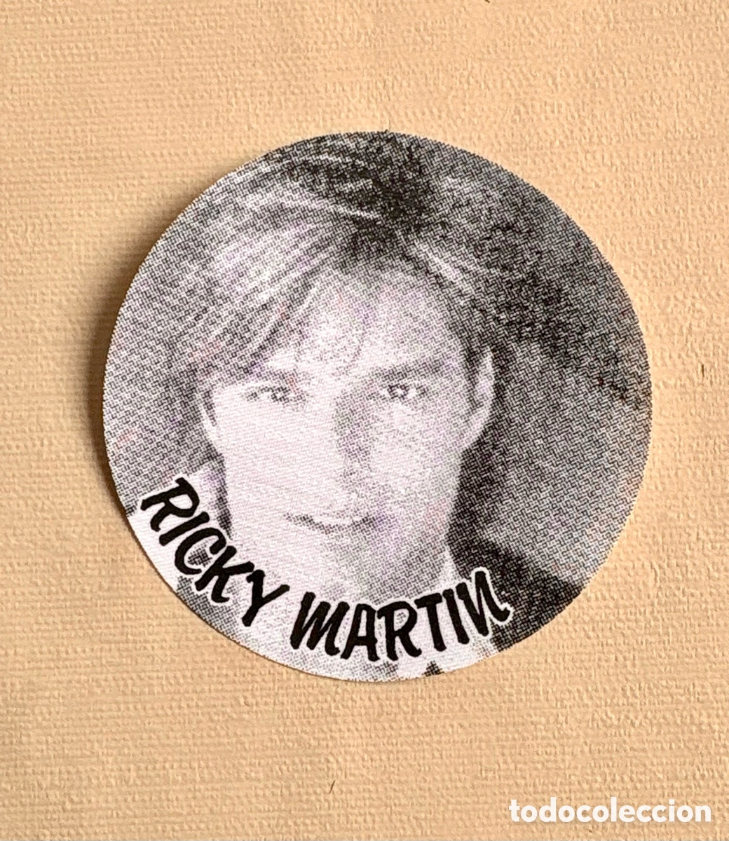 Vintage: &Uacute;NICO - RICKY MART&Iacute;N PARCHE TERMOADHESIVO A&Ntilde;OS 90 . Nuevo . Stock tienda cerrada