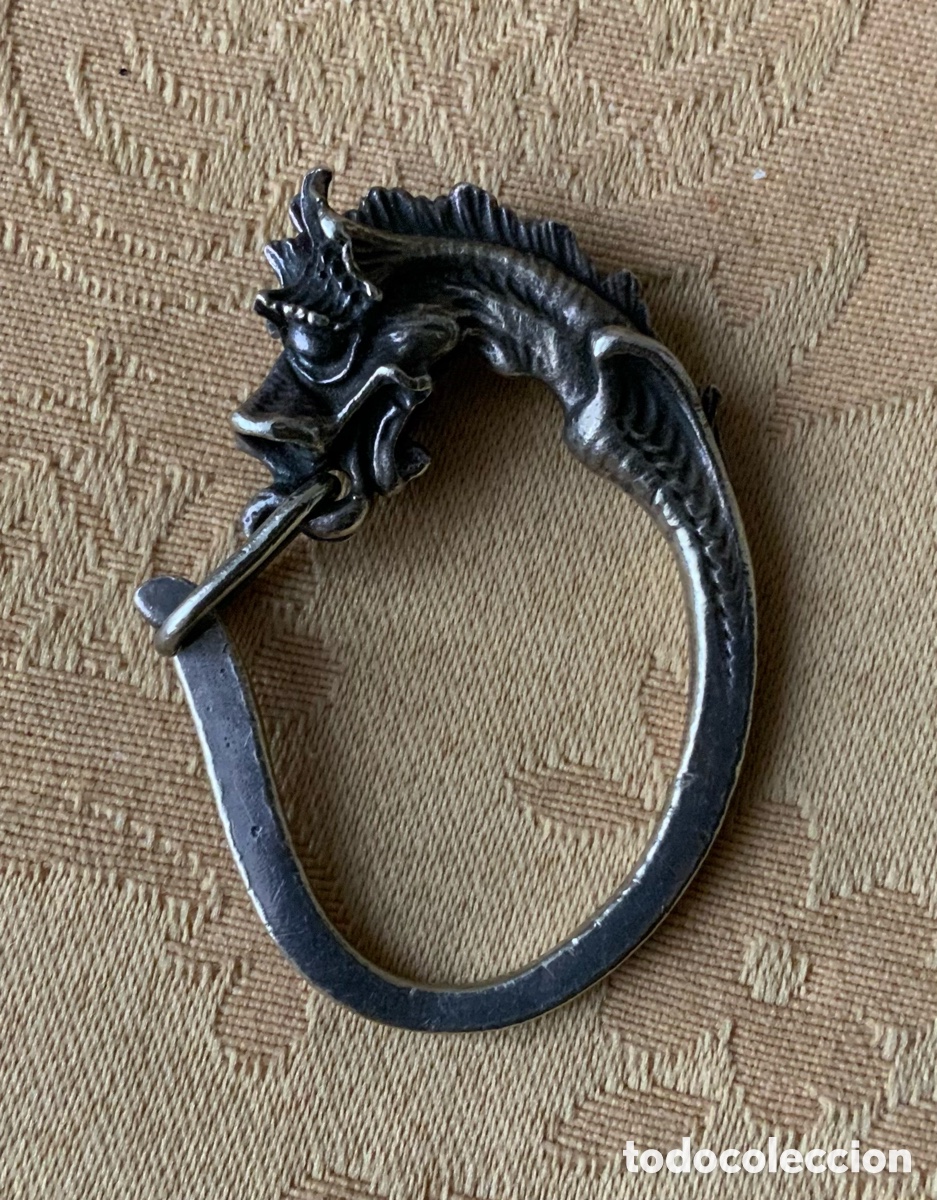 Vintage: MOSQUET&Oacute;N, LLAVERO CABEZA DE DRAGON