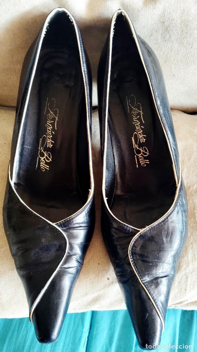 Vintage: ZAPATOS SAL&Oacute;N,STILETTOS VINTAGE.PIEL.M.IN SPAIN