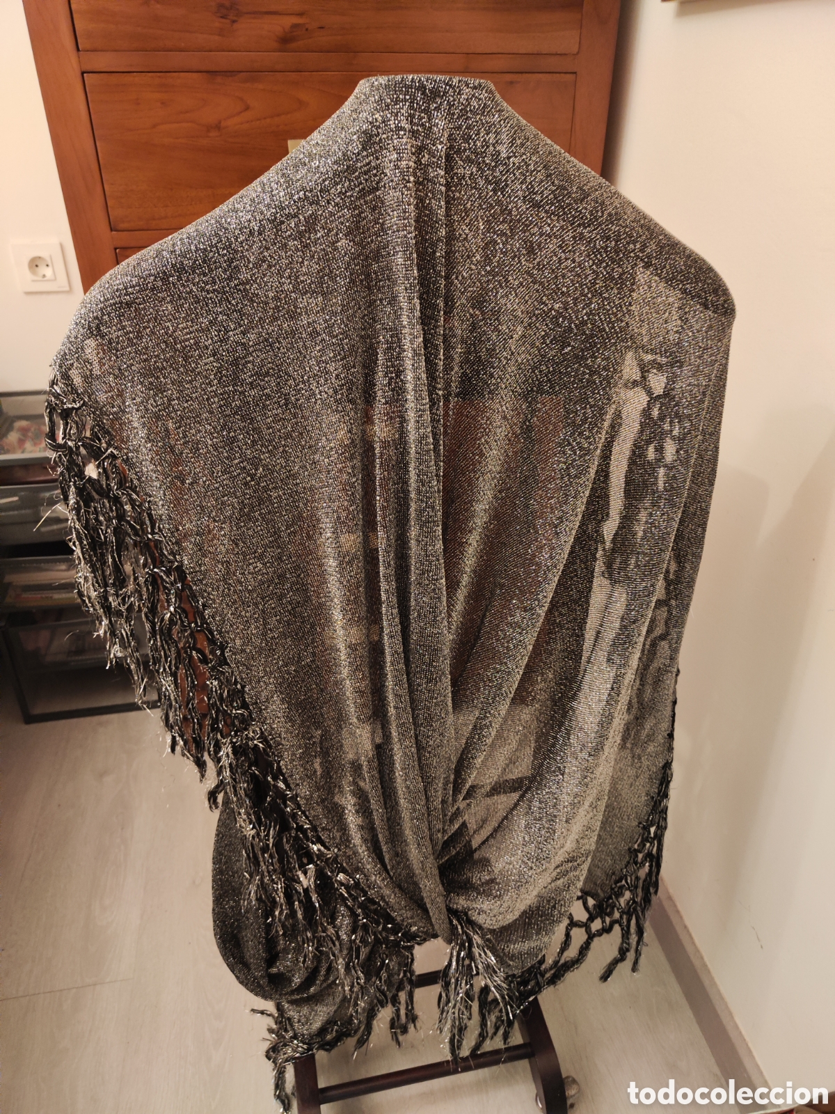 Vintage: Mant&oacute;n de fiesta San Gotardo, 1 m, a estrenar