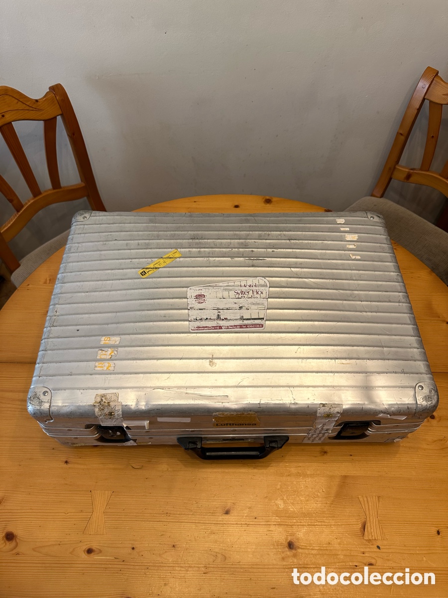 Vintage: Malet&iacute;n Rimowa vintage Alem&aacute;n de aluminio Topas original a&ntilde;os 80 &ndash; Lufthansa 1983