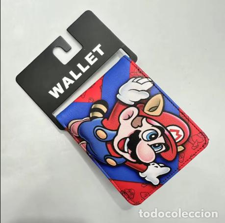 Vintage: Cartera Super Mario billetera cl&aacute;sica monedero tarjetas