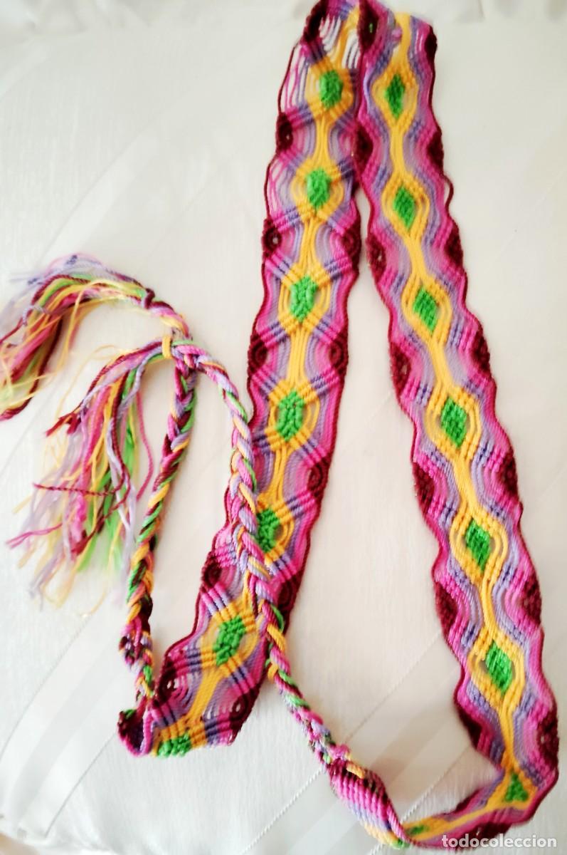 Vintage: CINTUR&Oacute;N MACRAM&Eacute;.BOHO CHIC.&Eacute;TNICO.ARTESANAL M&Eacute;XICO - Foto 1