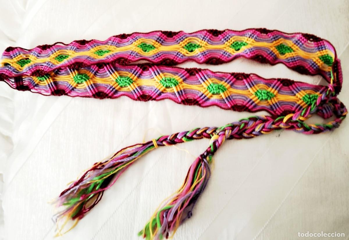 Vintage: CINTUR&Oacute;N MACRAM&Eacute;.BOHO CHIC.&Eacute;TNICO.ARTESANAL M&Eacute;XICO - Foto 4