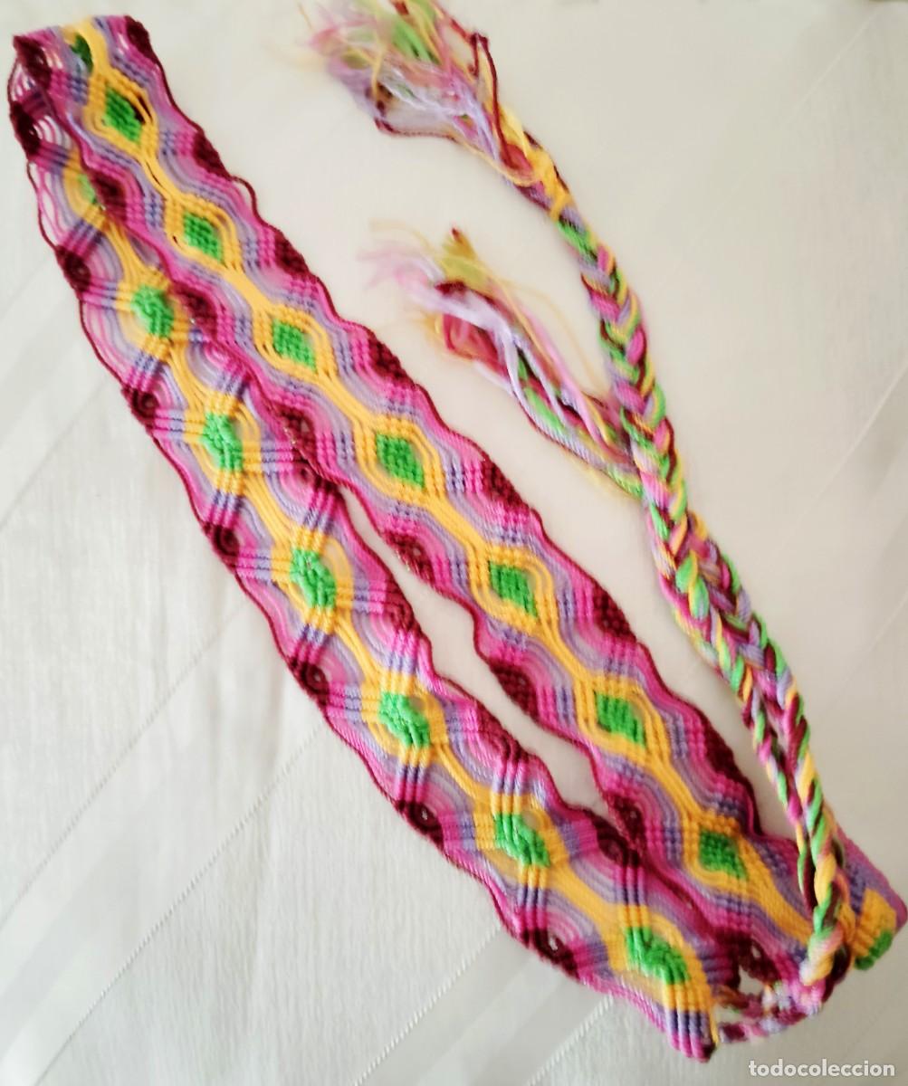 Vintage: CINTUR&Oacute;N MACRAM&Eacute;.BOHO CHIC.&Eacute;TNICO.ARTESANAL M&Eacute;XICO - Foto 5