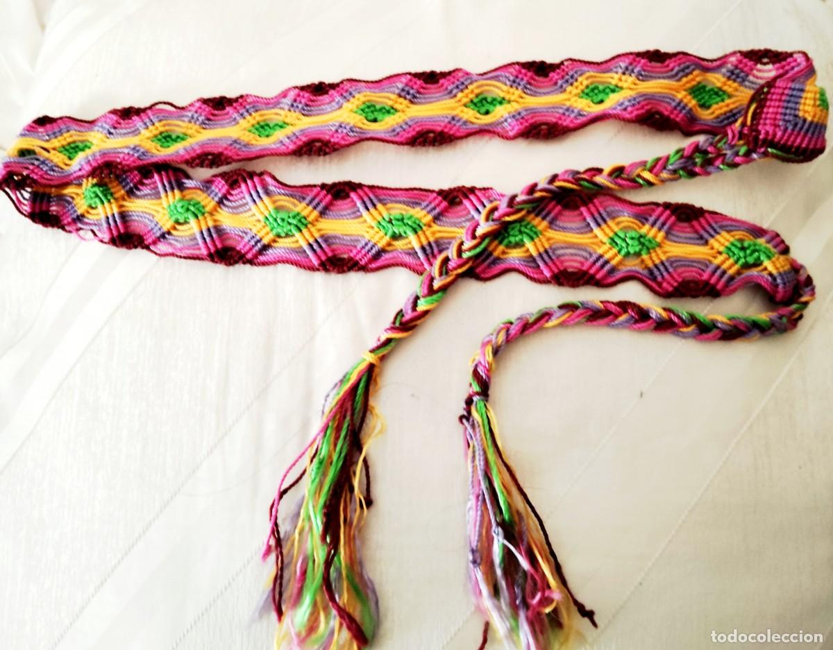 Vintage: CINTUR&Oacute;N MACRAM&Eacute;.BOHO CHIC.&Eacute;TNICO.ARTESANAL M&Eacute;XICO - Foto 6