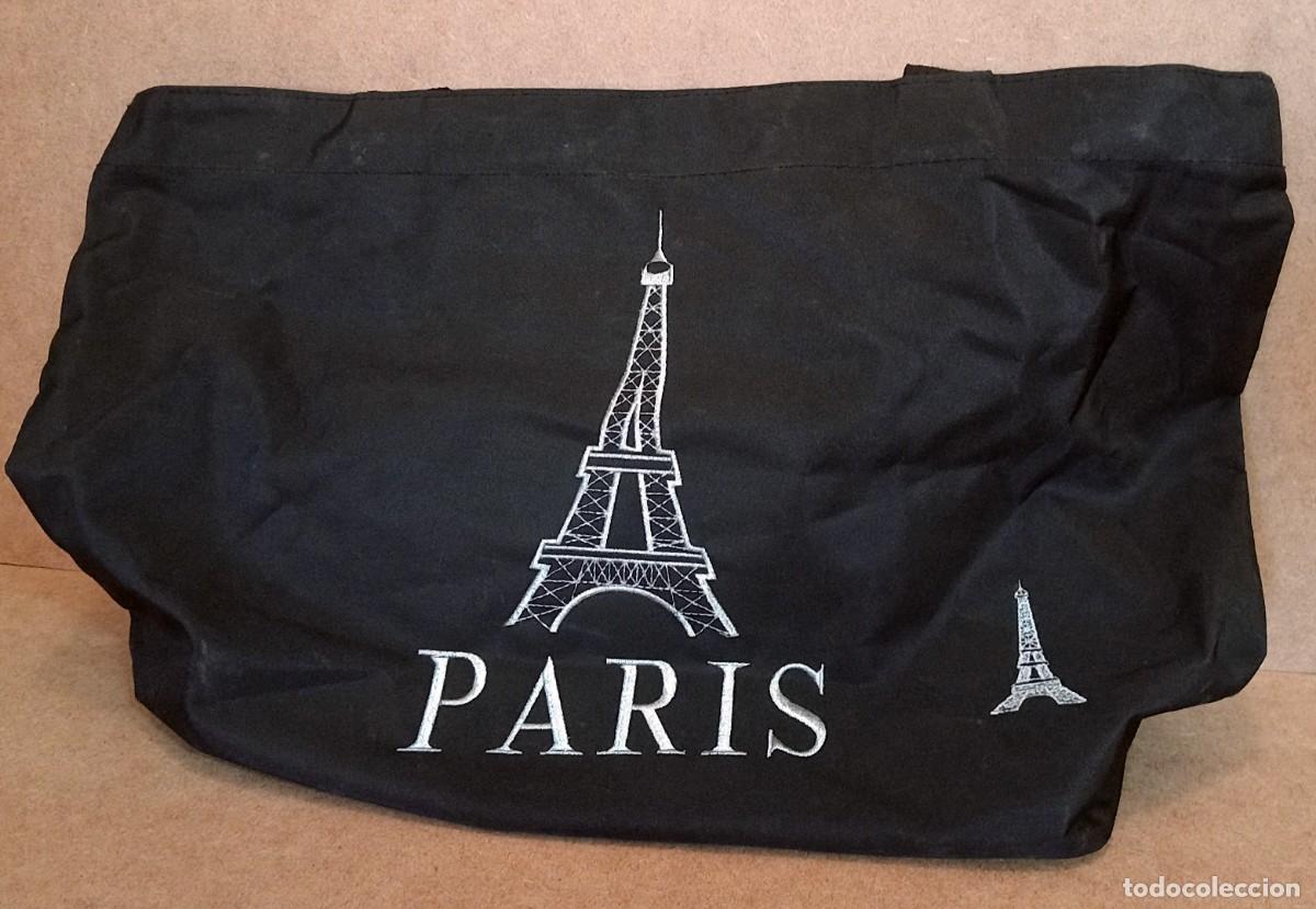 Vintage: BOLSA DE VIAJE DISE&Ntilde;O PAR&Iacute;S TORRE EIFFEL - Foto 5