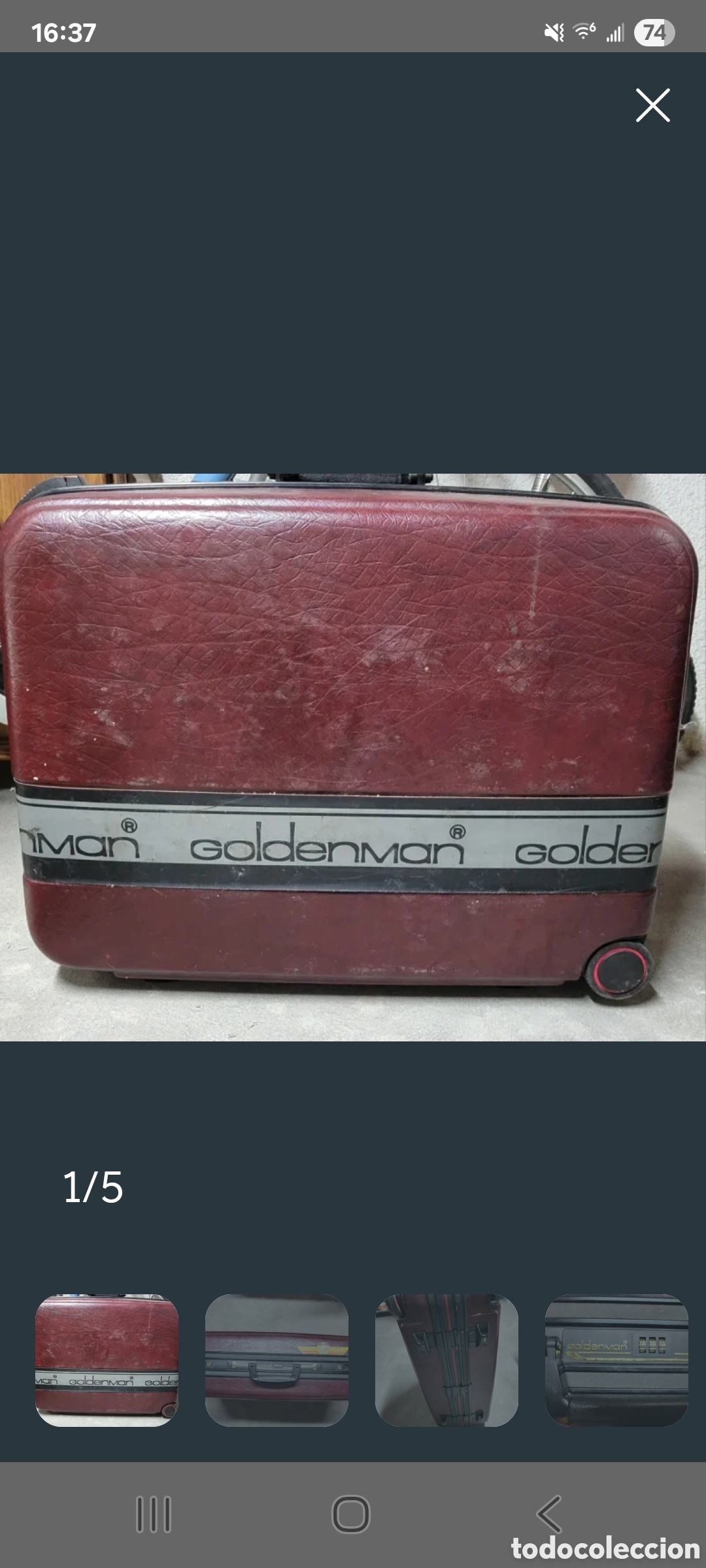 Vintage: Maleta rigida vintage Goldenman