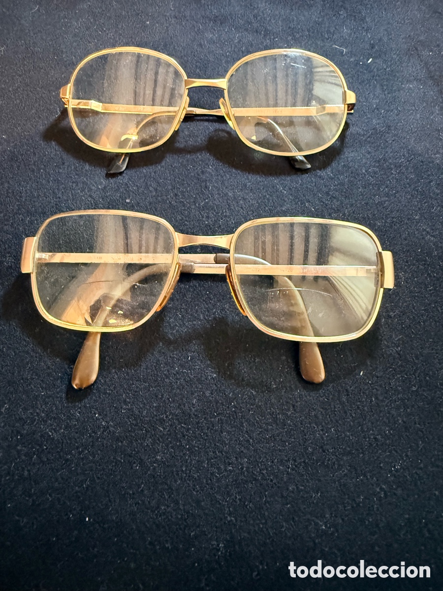 Vintage: 2 Montura gafas Vintage 20 ^ oro