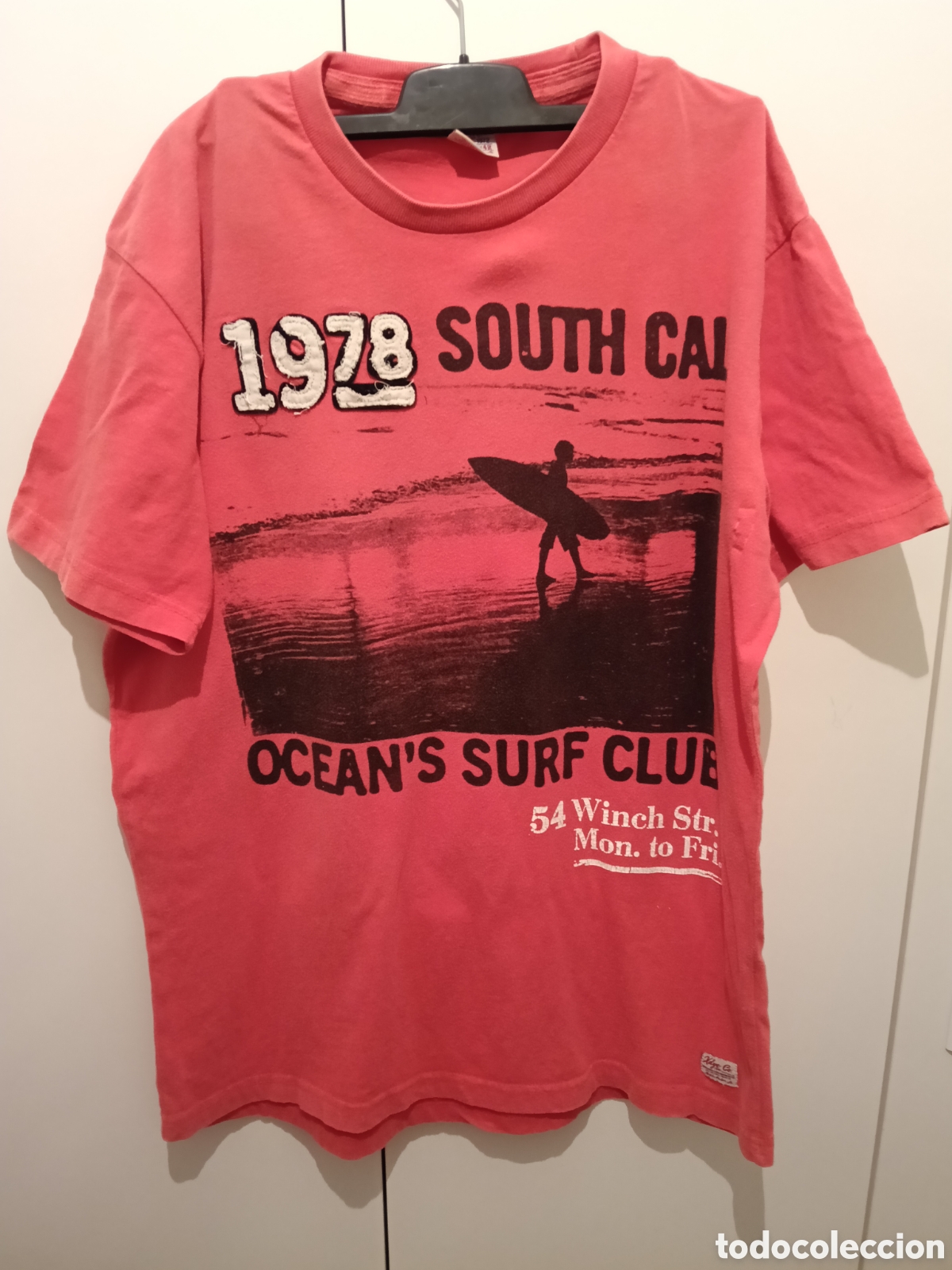 Vintage: Camiseta ocean's surf club,1978 south cal.