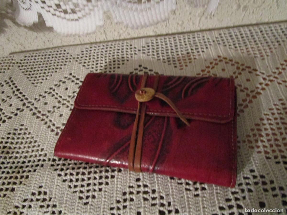 Vintage: PRECIOSO BILLETERO CARTERA MONEDERO PORTADOCUMENTOS DE PIEL